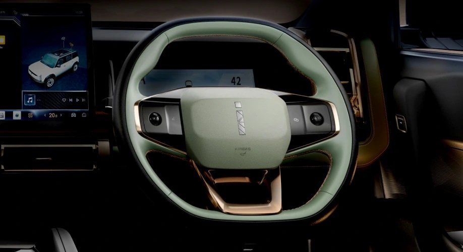 Leather Steering Wheel with Multi-function Features